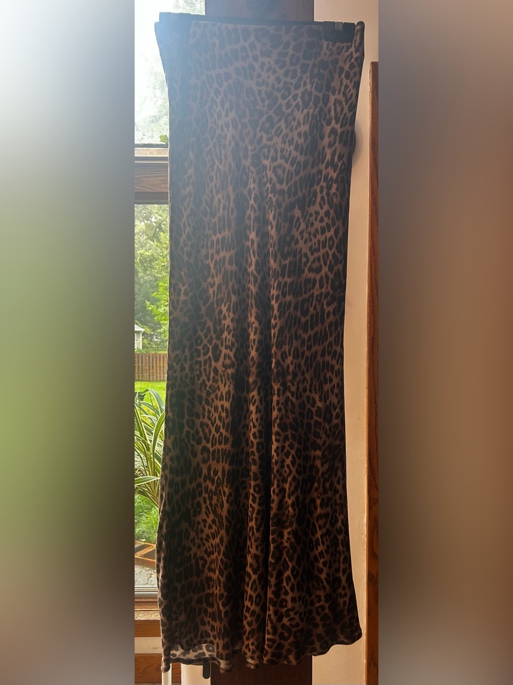 Z Supply Brown Leopard Print Maxi Skirt